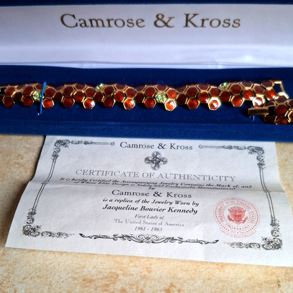 Camrose & Kross JBK Inspired Bracelet with Timeless Elegant Design. Burgundy.